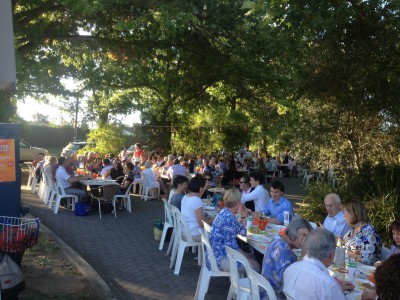 Group at tables